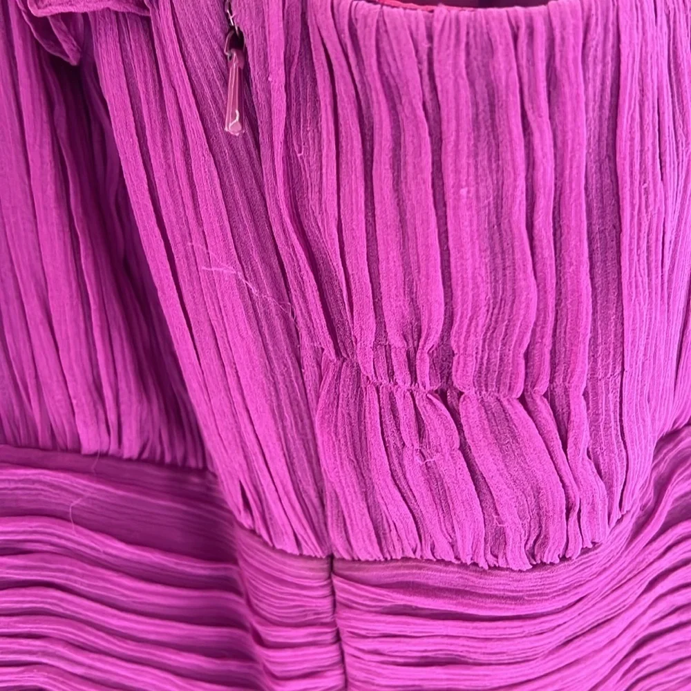 Purple one shoulder dress - Picture 4 of 5